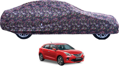 Auto Hub Car Cover For Toyota Glanza (With Mirror Pockets)(Green)