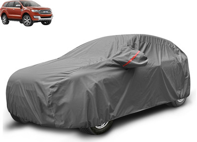 MOCKHE Car Cover For Ford Endeavour (With Mirror Pockets)(Grey)