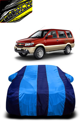 FRONCH Car Cover For Chevrolet Tavera 7 STR (With Mirror Pockets)(Blue)