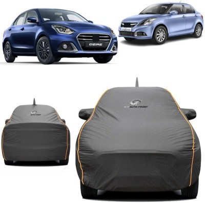 NG Auto Front Car Cover For Maruti Suzuki Swift Dzire (With Mirror Pockets)(Grey, Blue)