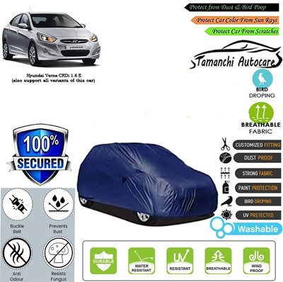 Tamanchi Autocare Car Cover For Hyundai Verna CRDi 1.6 E(Blue)