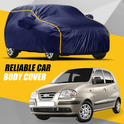 V VINTON Car Cover For Hyundai Santro Xing (With Mirror Pockets)(Blue)
