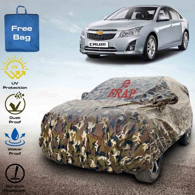 Frap Car Cover For Chevrolet Cruze (With Mirror Pockets)(Multicolor, Red)