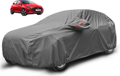 Auto Hub Car Cover For Hyundai i20 (With Mirror Pockets)(Grey)