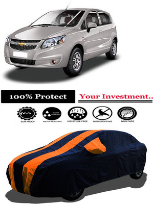 Amexride Car Cover For Chevrolet Uva Split (With Mirror Pockets)(Orange)