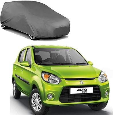 RB MOTO Car Cover For Maruti Suzuki Alto 800 LXI Opt Petrol (With Mirror Pockets)(Grey)