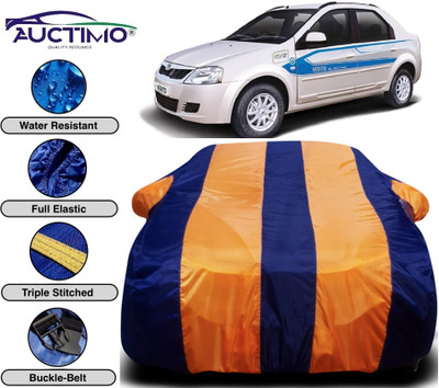 AUCTIMO Car Cover For Mahindra e-Verito (With Mirror Pockets)(Multicolor)