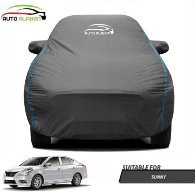 AUTO ALAXON Car Cover For Nissan Sunny (With Mirror Pockets)(Black)