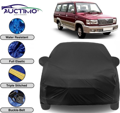 AUCTIMO Car Cover For Toyota Qualis (With Mirror Pockets)(Multicolor)