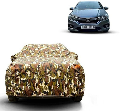 High Life Car Cover For Honda City i-Vtec, City i-Dtec (With Mirror Pockets)(Green)