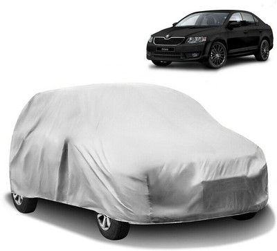 HMS Car Cover For Skoda New Octavia (Without Mirror Pockets)(Silver)