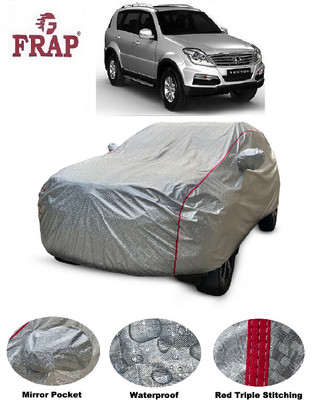 Frap Car Cover For Mahindra SsangYong Rexton (With Mirror Pockets)(Silver)