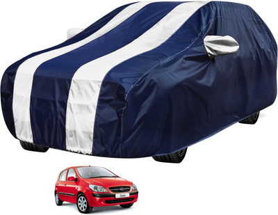 Auto Hub Car Cover For Hyundai Getz (Without Mirror Pockets)(Black, White)