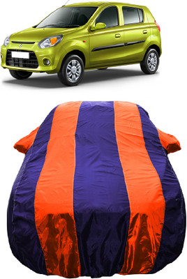 Wegather Car Cover For Maruti Suzuki Alto 800 CNG LX (With Mirror Pockets)(Orange)
