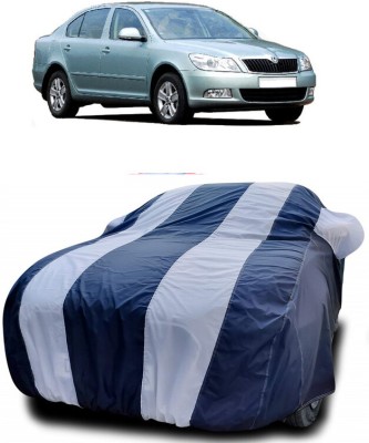 DIGGU Car Cover For Skoda Laura 1Z3 1.8 FSI (With Mirror Pockets)(White, Blue)