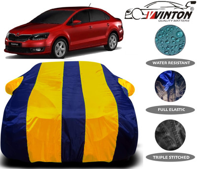 V VINTON Car Cover For Skoda Rapid (With Mirror Pockets)(Multicolor)