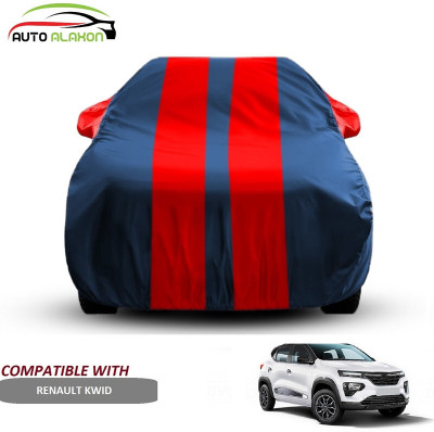AUTO ALAXON Car Cover For Renault Kwid (With Mirror Pockets)(Blue, Red)