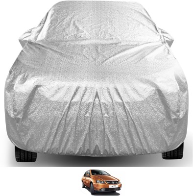 Auto Hub Car Cover For Tata Indigo CS (With Mirror Pockets)(Silver)