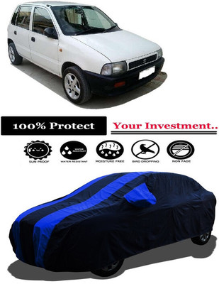 Amexride Car Cover For Maruti Suzuki Zen LX (With Mirror Pockets)(Multicolor)