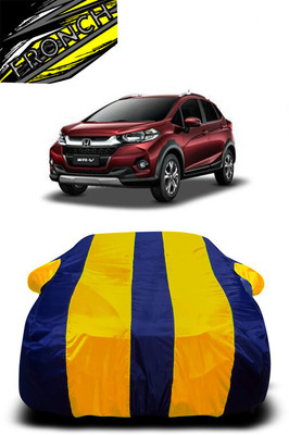 FRONCH Car Cover For Honda WRV (With Mirror Pockets)(Yellow, Blue)