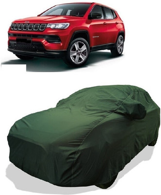 Coxtor Car Cover For Jeep Compass Facelift (With Mirror Pockets)(Gold)