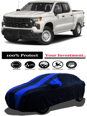 Amexride Car Cover For Chevrolet Silverado 5.3L (With Mirror Pockets)(Multicolor)