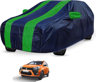 Auto Hub Car Cover For Maruti Suzuki Celerio (With Mirror Pockets)(Blue, Green)
