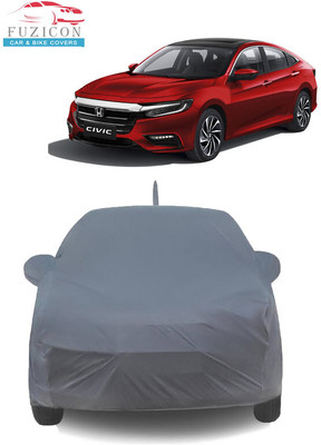 FUZICON Car Cover For Honda Civic (With Mirror Pockets)(Grey)