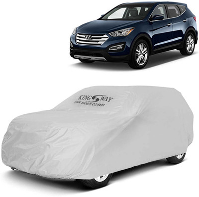 Kingsway Car Cover For Hyundai SantaFe (Without Mirror Pockets)(Silver, For 2013, 2014, 2015, 2016, 2017 Models)
