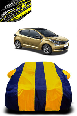 FRONCH Car Cover For Tata Altroz XT Diesel (With Mirror Pockets)(Yellow, Blue)