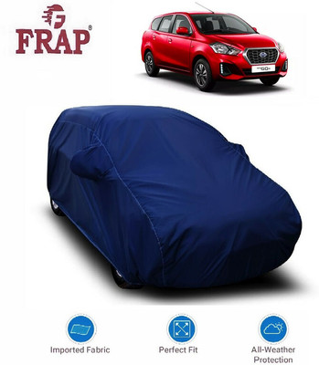 Frap Car Cover For Datsun Go+ (With Mirror Pockets)(Blue)