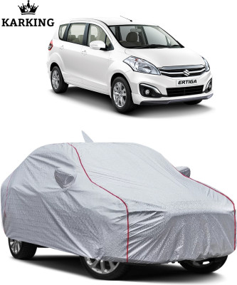 KARKING Car Cover For Maruti Suzuki Ertiga (With Mirror Pockets)(Silver)
