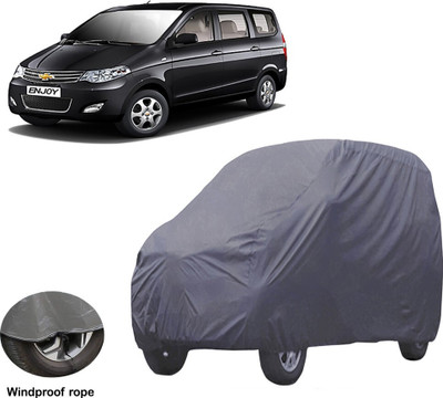 ABS AUTO TREND Car Cover For Chevrolet Enjoy (Without Mirror Pockets)(Grey)