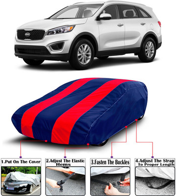 RWT Car Cover For Kia Sorento (With Mirror Pockets)(Red, Blue)