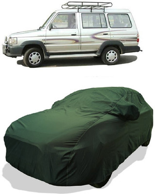 Coxtor Car Cover For Toyota Qualis FS B6 (With Mirror Pockets)(Green)