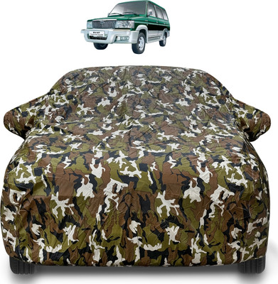 Caronix Car Cover For Toyota Qualis (With Mirror Pockets)(Brown)
