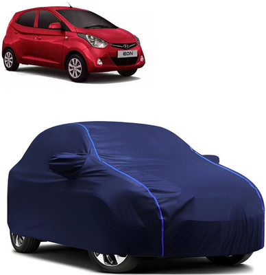 RB MOTO Car Cover For Hyundai Eon (With Mirror Pockets)(Blue)