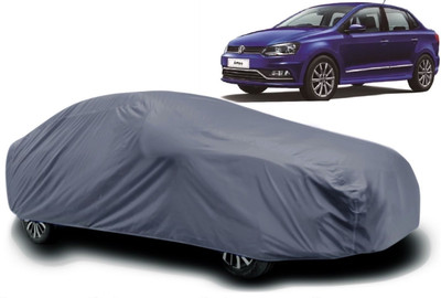 Swarish Car Cover For Volkswagen Ameo (With Mirror Pockets)(Grey)