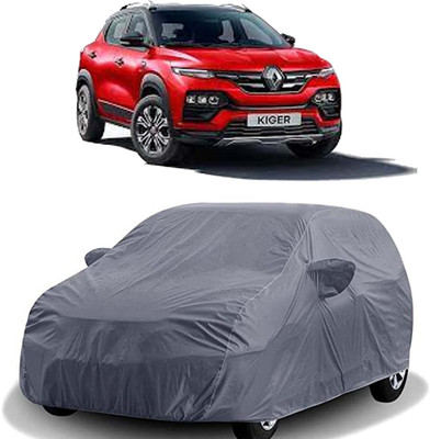 AutoRetail Car Cover For Renault Kiger (With Mirror Pockets)(Grey)