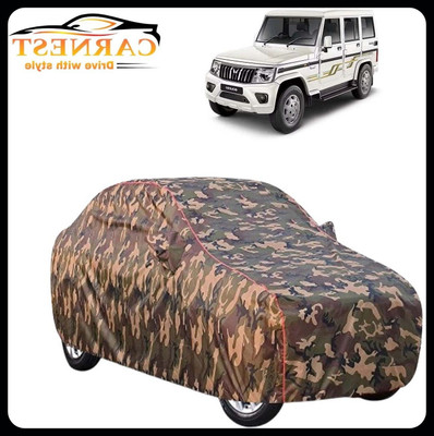 QLAX Car Cover For Maruti Bolero (With Mirror Pockets)(Multicolor)