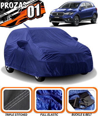 prozas Car Cover For Maruti Suzuki S-Cross (With Mirror Pockets)(Blue)
