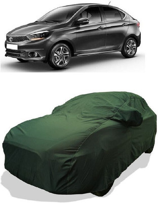 QLAX Car Cover For Maruti Tigor 1.05 Revotorq XZ Option (With Mirror Pockets)(Green)