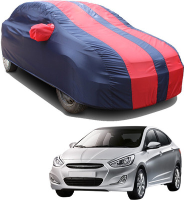 SS FOR YOUR SMART NEEDS Car Cover For Hyundai Accent Viva (With Mirror Pockets)(Red, Blue)