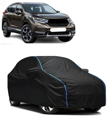 WSK Car Cover For Honda WR-V (With Mirror Pockets)(Black, Blue)