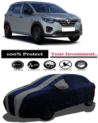 Amexride Car Cover For Renault Triber RXE (With Mirror Pockets)(Grey)