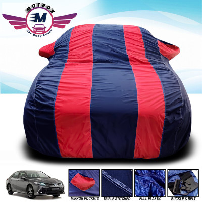 MoTRoX Car Cover For Jeep Compass (With Mirror Pockets)(Red, Blue)