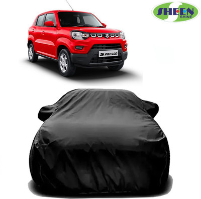 Sheen Car Cover For Maruti S-Presso (Without Mirror Pockets)(Black)