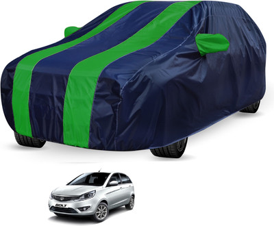 Auto Hub Car Cover For Tata Bolt (Without Mirror Pockets)(Black, Green)