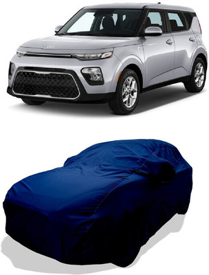 Coxtor Car Cover For Kia Soul (With Mirror Pockets)(Blue)