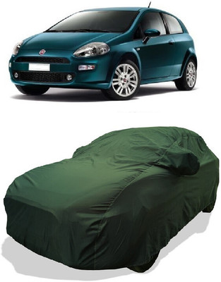 Coxtor Car Cover For Fiat Punto Nsplit (With Mirror Pockets)(Green)